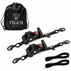 Tiger Australia 25mm x 3m T-Handle™ Retractable Ratchet Straps with Soft Loops 2-Pack