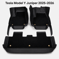 Dual-Layer 3D Floor Mats for Tesla Model Y 2025–2026 – PU Nappa Leather & Removable Carpet | Australian RHD