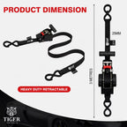 Tiger Australia Ultimate T-Handle™ Slow-Retracting Straps 4-Pack