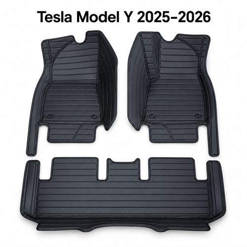 3D PU Nappa Floor Mats for Tesla Model Y 2025–2026 | Australian RHD