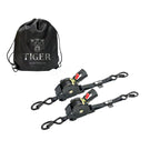 25mm x 4.5m Auto Retractable Ratchet Straps 2-Pack