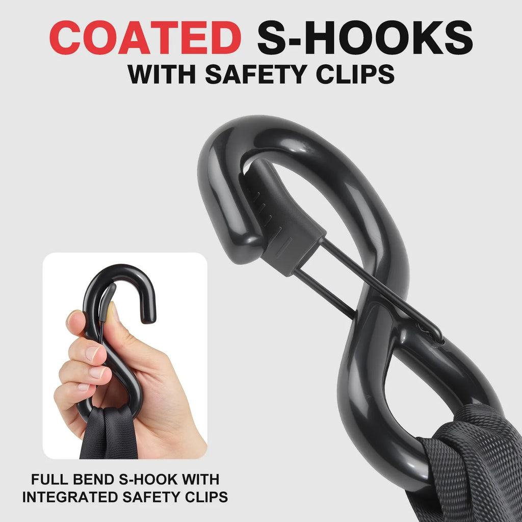 50mm x 4.5m Heavy Duty Auto Retractable Ratchet Straps 2-Pack