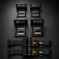 Black straps with Tiger Australia logo on a dark background