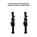 50mm x 4.5m Retractable E-Track Ratchet Straps-New Release Stainless Steel Spring Design