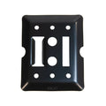 E-Track Versatile Fixing Plate Black