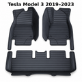 3D All-Weather PU Nappa Floor Mats for Tesla Model 3 2019–2023 | Australian RHD