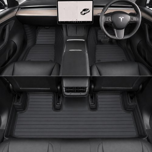 3D All-Weather PU Nappa Floor Mats for Tesla Model 3 2019–2023 | Australian RHD