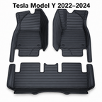 3D All-Weather PU Nappa Floor Mats for Tesla Model Y 2022–2024 – Australian RHD